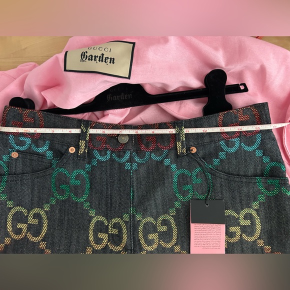 Gucci Garden Denim Shorts ~ new ~ - Picture 8 of 10